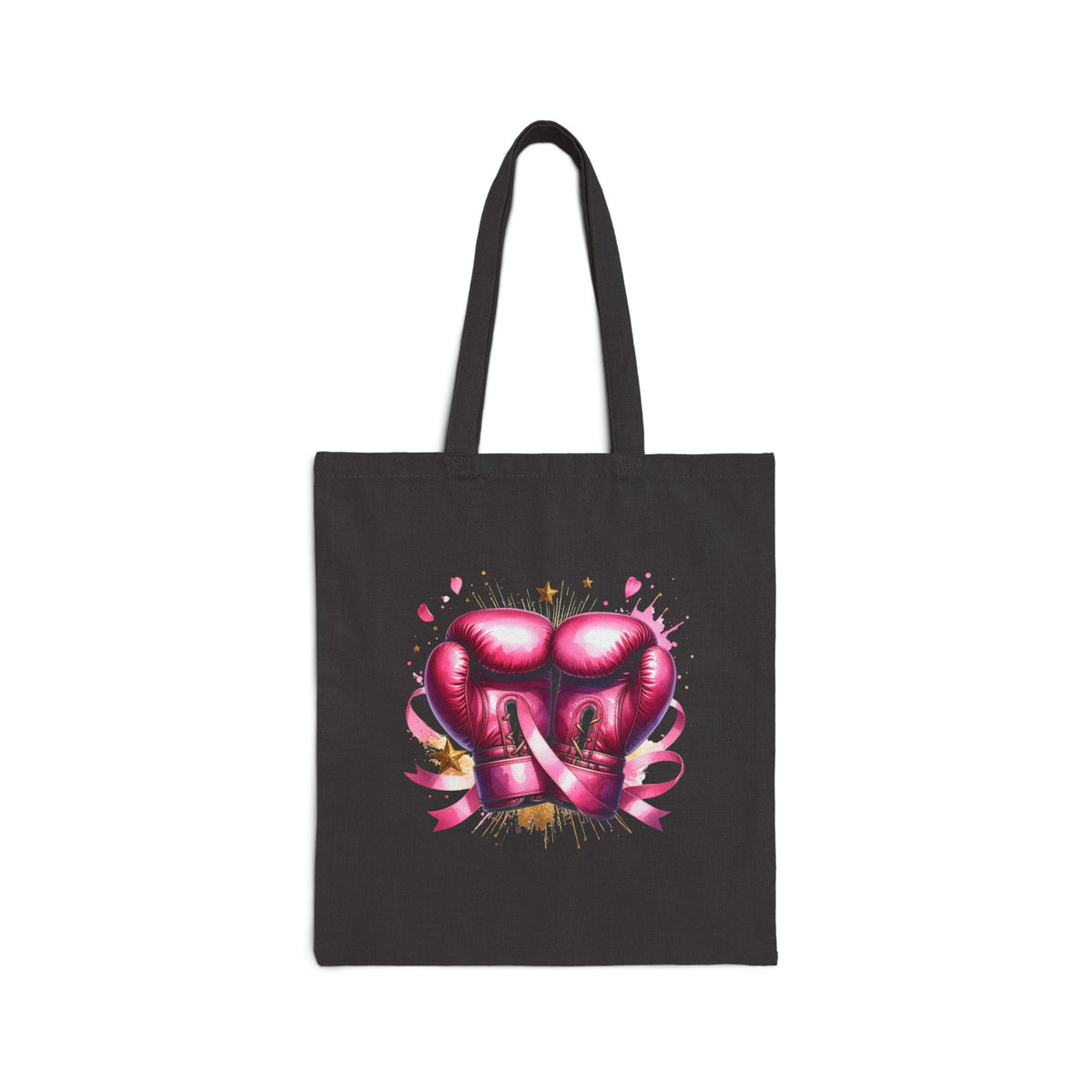 Pink October Cotton Canvas Tote Bag