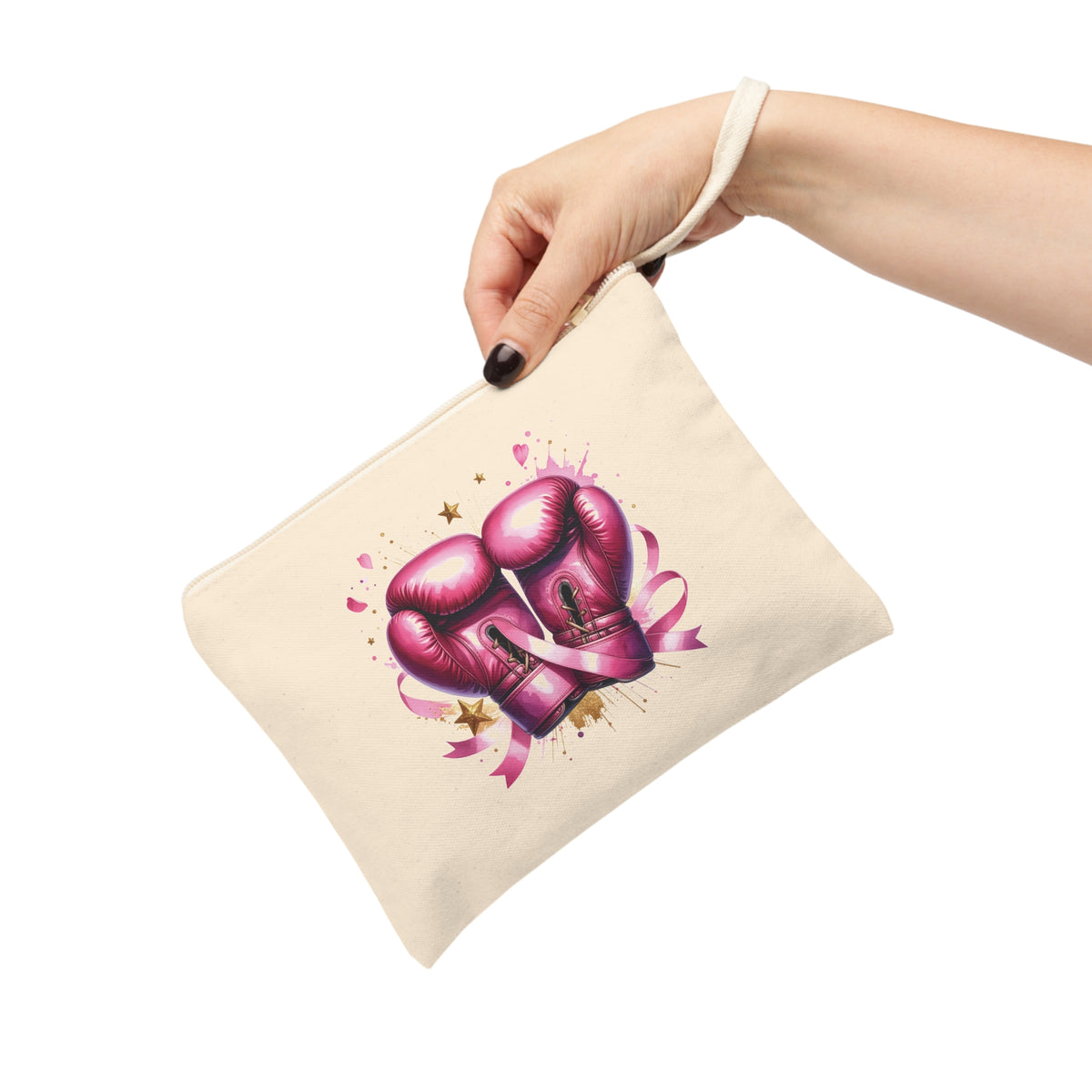 Pink October Gloves Accessory Zipper Pouch