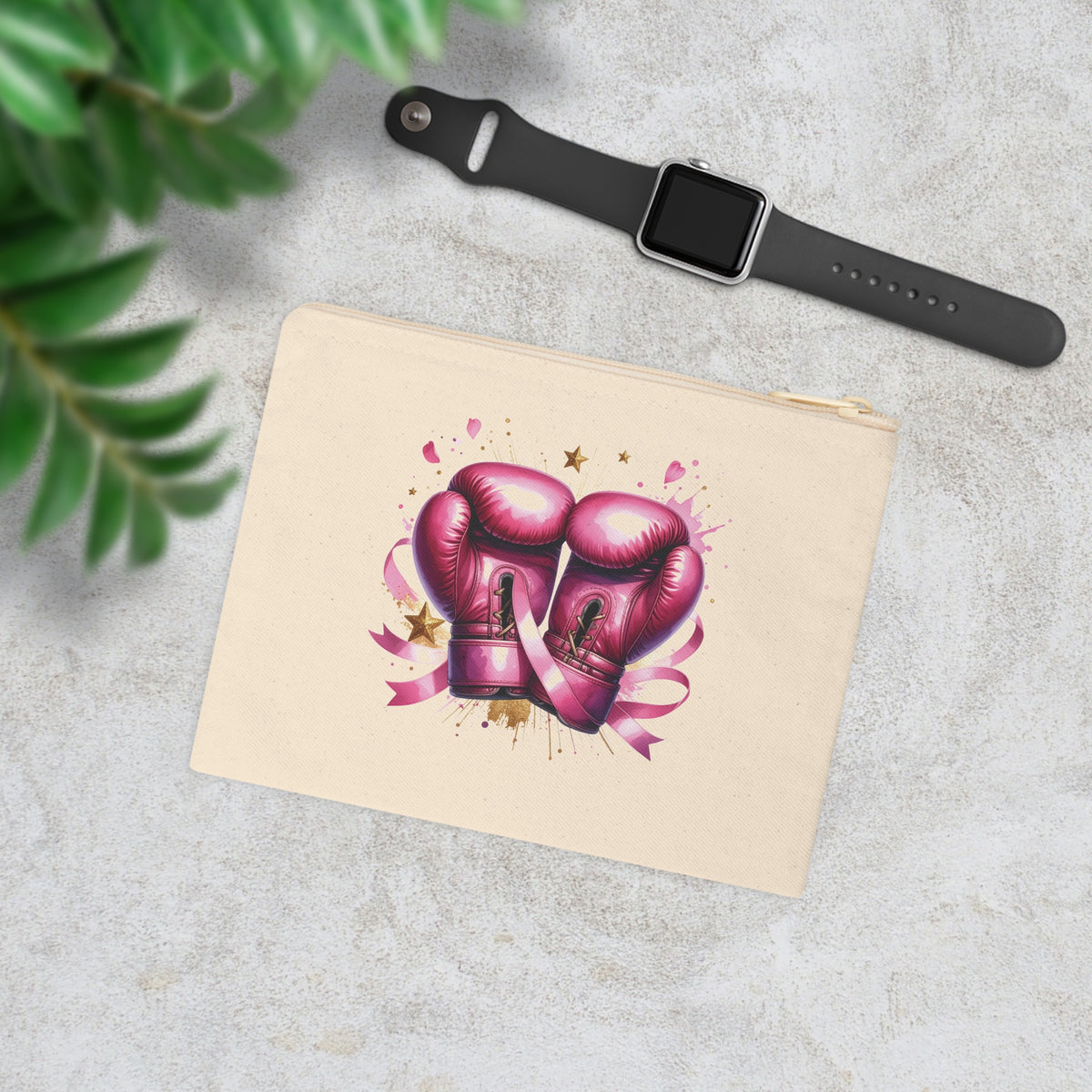 Pink October Gloves Accessory Zipper Pouch