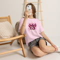 The Fighter Pink Ribbon Boxing Gloves T-Shirt | Breast Cancer Awareness Tee