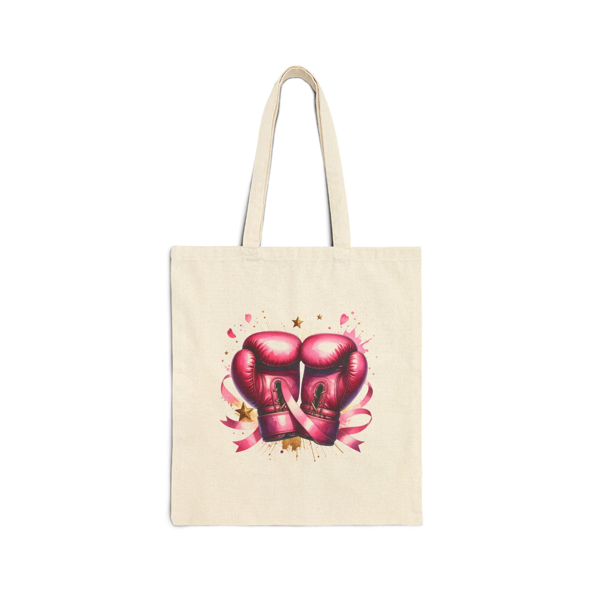 Pink October Cotton Canvas Tote Bag